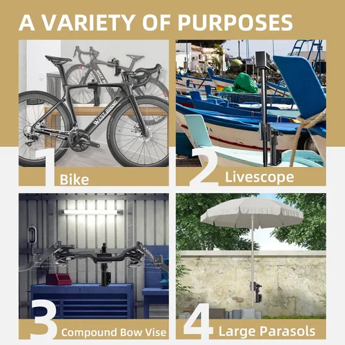 Vista 7 de West Biking Soporte para bicicleta (máximo 88 libras) para mantenimiento con abrazadera ajustable, soporte de reparación de bicicletas para un fácil