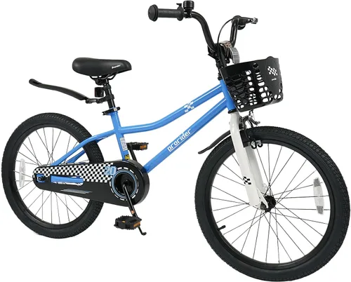 Vista 15 de COSTWAY Bicicleta para niños, 12, 14, 16, 18 pulgadas, para niños y niñas de 3 a 8 años, bicicleta para niños con ruedas de entrenamiento