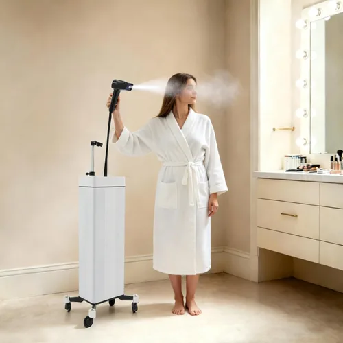 Vista 8 de 3 en 1 Nano Hair Steamer, 1300W 110V Procesador de color de cabello Blanco