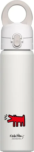 Vista 60 de RHINOSHIELD AquaStand - Botella magnética de 16 onzas, botella de agua aislada de acero inoxidable de boca redonda, botella deportiva con mango