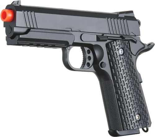 Vista 3 de GoldenBall 250 FPS Durable Airsoft M1911 Spring Airsoft Metal/Steel Slide Pistol