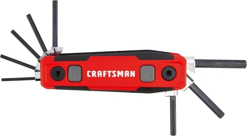 Vista 4 de CRAFTSMAN Juego de llaves hexagonales, SAE, bloqueo plegable de 8 piezas (CMHT26025)
