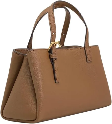 Vista 2 de Tory Burch 143394 Emerson Moose Brown Con Oro Hardware Cuero Mini Tote Bag Mujer, Marrón