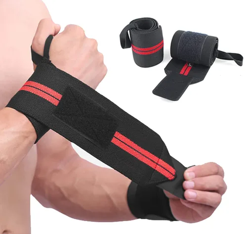 Vista 6 de SUJAYU Muñequeras, Paquete de 2 Férulas de Muñeca Correas de Muñeca para Levantamiento de Pesas, Correas de Muñeca Correas de Levantamiento Pesas