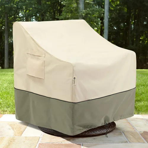 Vista 9 de COSFLY Fundas para Muebles de Patio Impermeables, Fundas para Sillas de Exterior 1 Paquete Resistente - Se Ajusta hasta 29 Pulgadas de Ancho x 30
