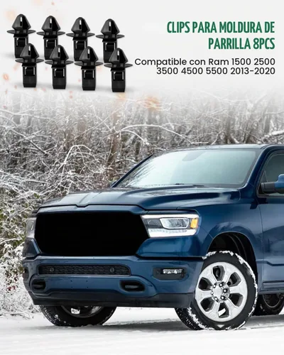 Vista 2 de Clips de moldeo de rejilla para Ram 1500 2013 2014 2015 2016 2017 2018 2019 2020, apto para Ram 2500 3500 4500 5500 2013 2014 2015 2015 2010 6 201 7
