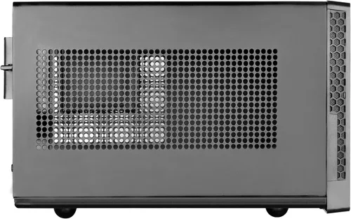 Vista 5 de SilverStone Technology Ultra Compact Mini-ITX - Carcasa para computadora con panel frontal de malla, color negro (SST-SG13B-USA)