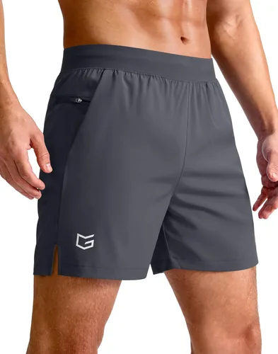 Vista 24 de G Gradual Pantalones cortos deportivos para correr para hombre de 7/5/9 pulgadas, bolsillo con cremallera, ligeros, para entrenamiento, gimnasio