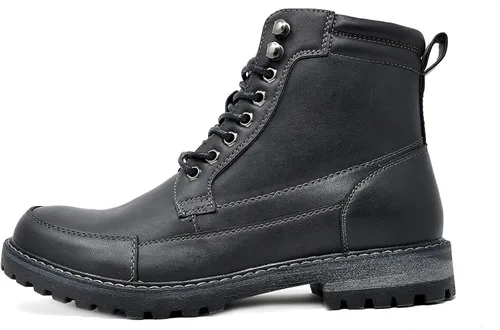 Vista 3 de Bruno Marc - Botas para hombre de combate estilo Oxford para motocicleta