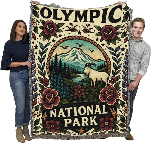 Vista 25 de Pure Country Weavers Manta del Parque Nacional Acadia, manta de tapiz de algodón para regalo, fabricada en los Estados Unidos, 72 x 54 pulgadas