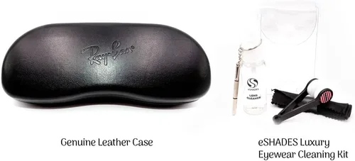 Vista 2 de Ray-Ban Estuche para gafas + paquete con kit de gafas de lujo eSHADES, Negro