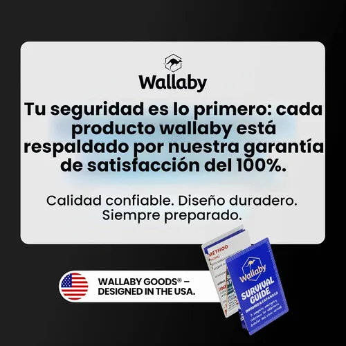 Vista 6 de Wallaby Ponchos de lluvia Mylar de alta resistencia (paquete de 4, negro)