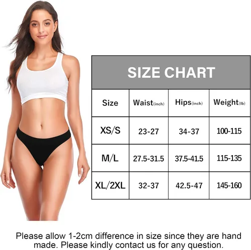 Vista 7 de Women Womens Low Underwear Thongs Thong Breathable Panties 6 Pack