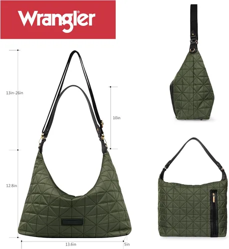 Vista 6 de Wranger Hobo acolchado grande para mujer