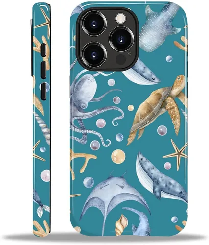 Vista 139 de Funda para iPhone 11, resistente híbrida 2 en 1, protección completa contra golpes con acabado brillante, diseño de collage de tela a cuadros