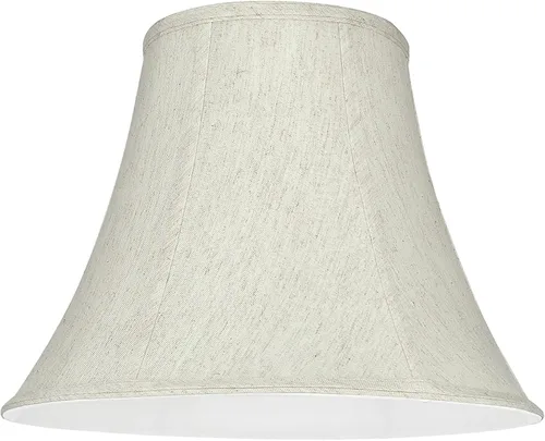 Vista 7 de Aspen Creative 58053A Bell Uno - Pantalla de lámpara en gasa blanca, 7 pulgadas superior x 14 pulgadas inferior x 11 pulgadas de altura inclinada