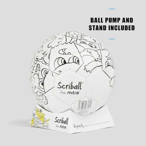 Vista 8 de mitre Scriball Ooodles, mini fútbol personalizable, regalo ideal para todas las ocasiones, talla única