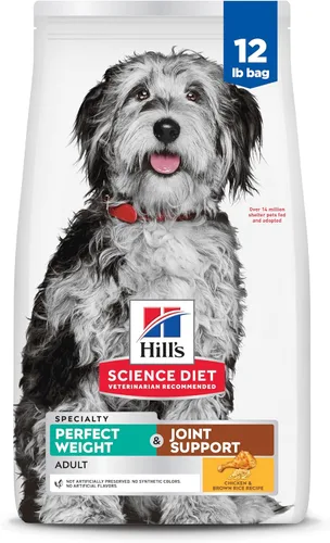 Vista 14 de Hill's Science Diet Peso perfecto y apoyo articular, para perros adultos de 1 a 6 años, manejo del peso y apoyo articular, alimento seco