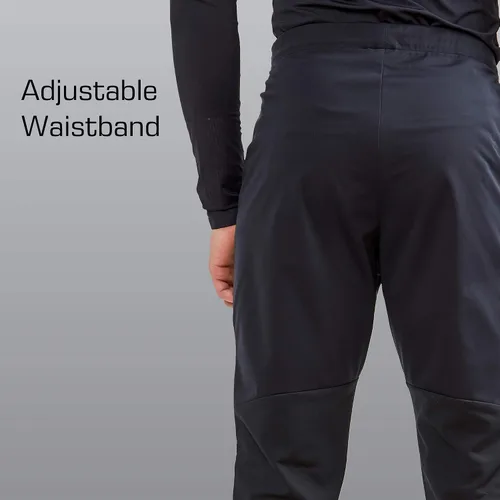 Vista 5 de Craft Sportswear Glide FZ - Pantalones deportivos para hombre, con cremallera completa, impermeables, suaves, perfectos para entrenamiento