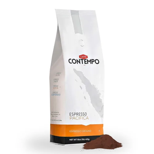 Vista 12 de CAFFÉ CONTEMPO Espresso molido de estilo italiano, mezcla de aroma, molido fino de 1 libra, tostado oscuro, recién tostado, perfecto para café Moka