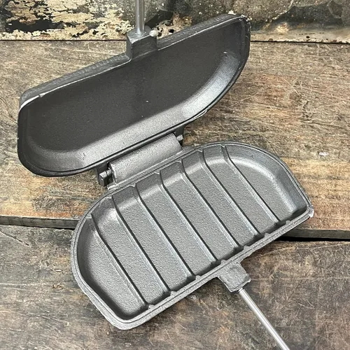 Vista 6 de ROME Panini Press - Sándwich de hierro fundido diseñado para su uso en parrillas de barbacoa, #1305