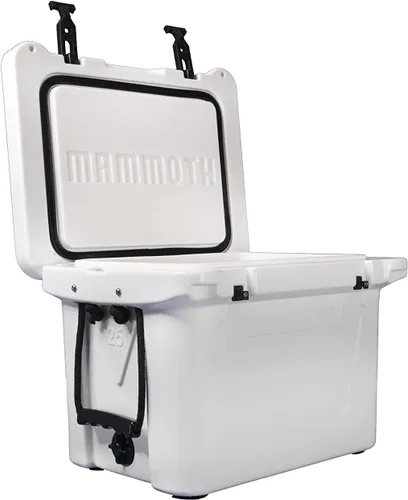 Vista 11 de Mammoth Ranger 25 - Hielera rígida aislada con capacidad de 25 cuartos de galón, capacidad para 30 latas, ideal para barco, campamento, bronceado