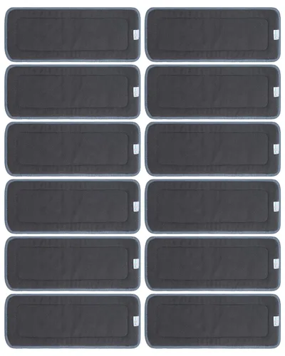 Vista 9 de babygoal Insertos de pañales de tela reutilizables, paquete de 12, absorbentes y transpirables, insertos de microfibra de 3 capas para pañales