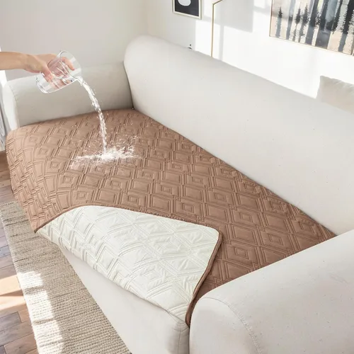 Vista 29 de Genina Juego de 2 Fundas de Reposabrazos para Sofá 100% Impermeables, Fundas para Reposabrazos de Sofá, Sillón, Protectores Antideslizantes