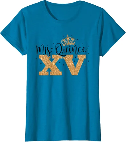 Vista 53 de Camiseta de quinceañera Mis Quince para cumpleaños número 15 Blanco