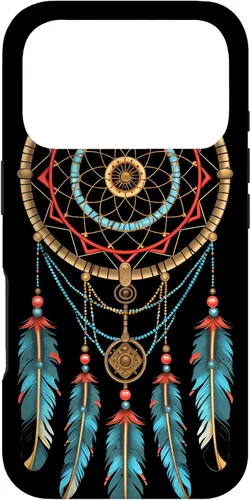 Vista 30 de Dreamcatcher Native American Indian Feathers Tribal Boho Case for iPhone 17