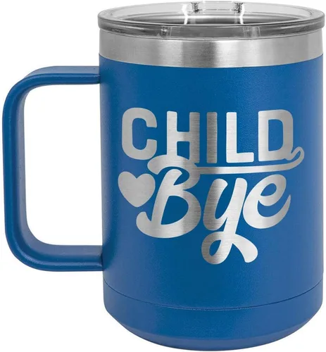 Vista 14 de Taza de café de 15 oz con tapa superior deslizante para niños Taza de café de viaje aislada Ideas de regalo de cumpleaños o Navidad de mujeres