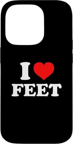 Vista 16 de Funda para iPhone 13 I Love Feet