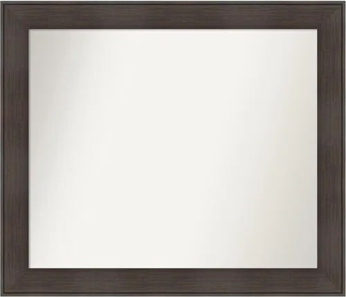 Vista 48 de Amanti Art Espejo personalizado, espejo de baño de veta de madera rústica William, espejo de pared o espejo de tocador de baño sobre el fregadero