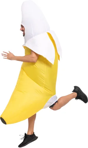 Vista 6 de Spooktacular Creations Disfraz inflable de plátano para adulto disfraz de cuerpo completo divertido disfraz de plátano para fiestas de disfraces