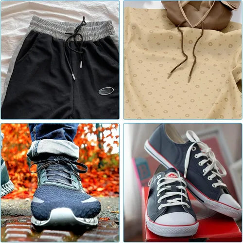 Vista 6 de Herramientas de puntas de cordones con 64 piezas Bullet Aglets, herramientas de reparación de puntas de repuesto para tenis, sudaderas con capucha