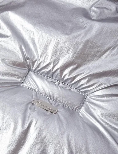 Vista 7 de Saco de nieve para bebé recién nacido, para cochecito de bebé, Silver Metallic 2 Piezas, 0-6 meses