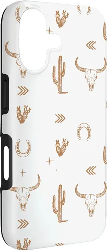 Vista 3 de Western Country - Carcasa para iPhone 17, diseño de calavera de toro sureño