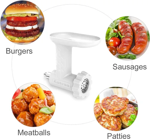 Vista 3 de Accesorios para picadora de carne de alimentos para batidoras de pie KitchenAid, excelentes accesorios para picadora de carne de grado alimenticio