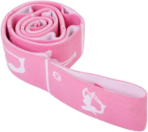 Vista 3 de Paquete de 2 Bandas Elásticas de Estiramiento Ajustables para Niños - Bandas Elásticas de 8 Bucles para Ballet, Latín, Yoga, Gimnasia y Estiramiento