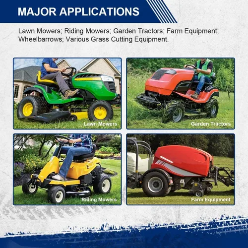 Vista 6 de MaxAuto FOX V1 - Neumáticos para cortacésped de 15 x 6.00-6 nhs, neumáticos de tractor de césped de 15 x 6.00 x 6, neumático de carrito de golf
