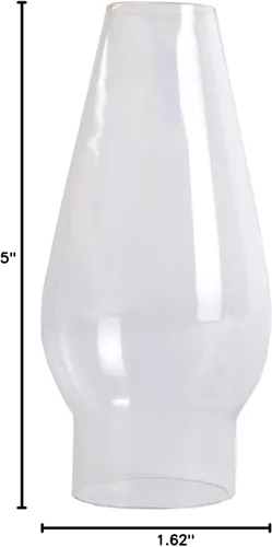 Vista 3 de Lehman's Lámpara de aceite de repuesto para chimenea, modelo de pino con base de 1 5/8 pulgadas, vidrio transparente