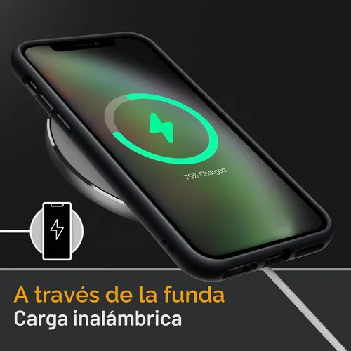 Vista 6 de JETech Funda mate para iPhone Xs y iPhone X, color negro