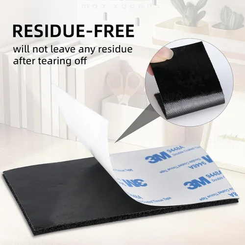 Vista 6 de Cinta Autoadhesiva de Gancho y Bucle 3M de 1" x 20 pies (240 pulgadas) 9448A Sujetador de Tela de Nailon Entrelazado con Respaldo Adhesivo Cinta