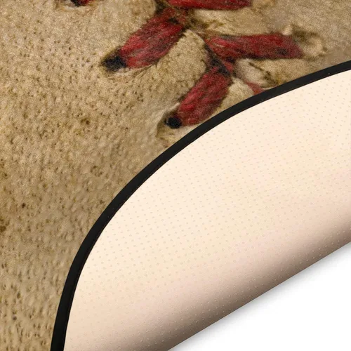 Vista 5 de Pardick Alfombra de béisbol de 36.2 pulgadas, alfombra retro circular redonda para niños, hombres, dormitorio, sala de estar, hogar, guardería, sala