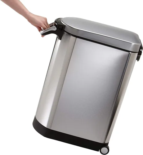Vista 7 de simplehuman Contenedor mediano de almacenamiento de alimentos para mascotas, 25 litros, 27 lb / 12.2 kg, para alimentos para perros, gatos y aves