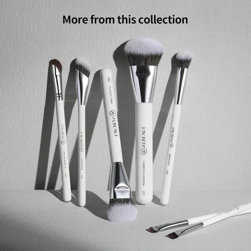 Vista 8 de Albeaut Pincel delineador de ojos, delineador de ojos en forma de media luna y pincel para cejas, crea sin esfuerzo un delineador perfecto