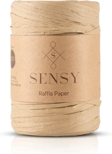 Vista 14 de Sensy Premium - Papel de rafia (438 yardas), cinta de papel (azul)