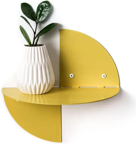 Vista 9 de EWART WOODS Pequeños estantes flotantes de acero de la pared, estante colorido colgante del cuarto de baño con el sistema fácil montado, muebles