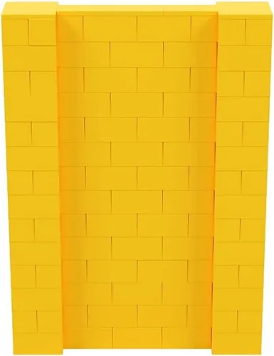 Vista 156 de EverBlock Kit de pared de 5 x 4 pies Bloques de construcción modulares Sistema de pared para edificios, pantallas y estructuras Divisor