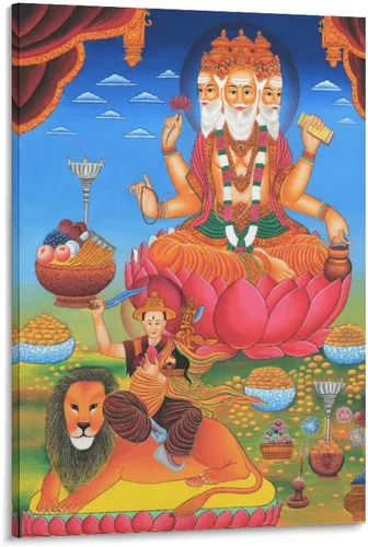 Vista 73 de Póster artístico con texto en inglés «Lord Shiva And His Family» («Lord Shiva And His Family») - Póster decorativo moderno para decorar la pared